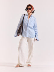Sky Blue Linen Shirt